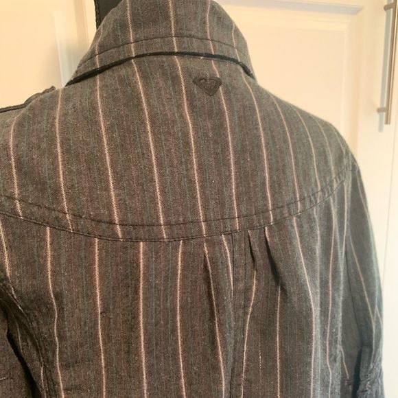 Roxy 3/4 Sleeve Button Front Jacket - Picture 3 of 9